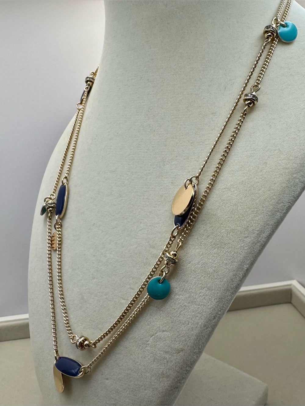 Vera Bradley Color Enamel Long Necklace NWT - Picture 3 of 7